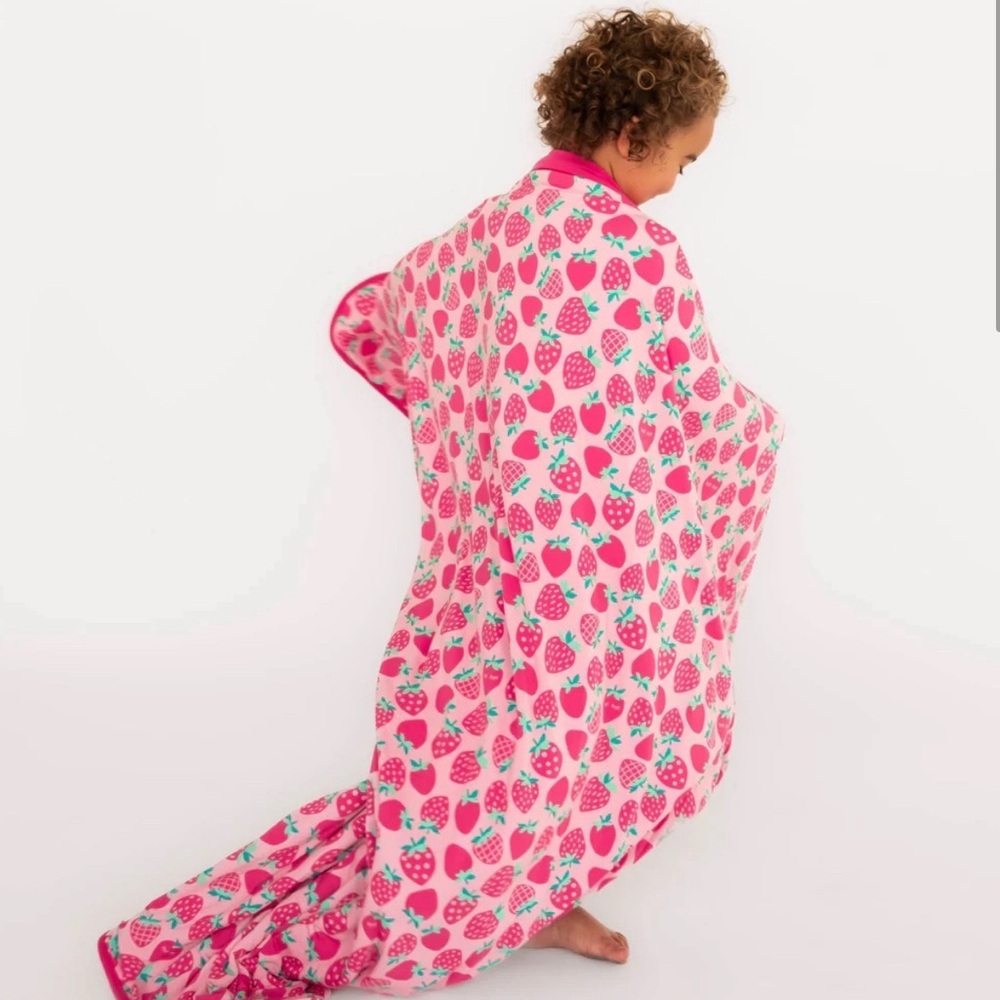 Little Sleepies Sweet Strawberries Cloud Blanket